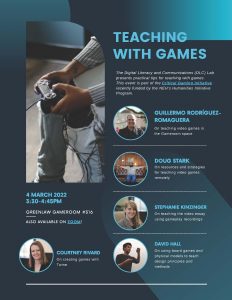 flyer for teaching with games event